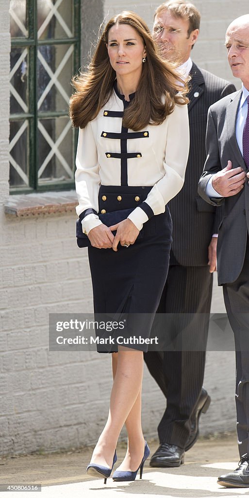 The Duchess Of Cambridge Visits Bletchley Park