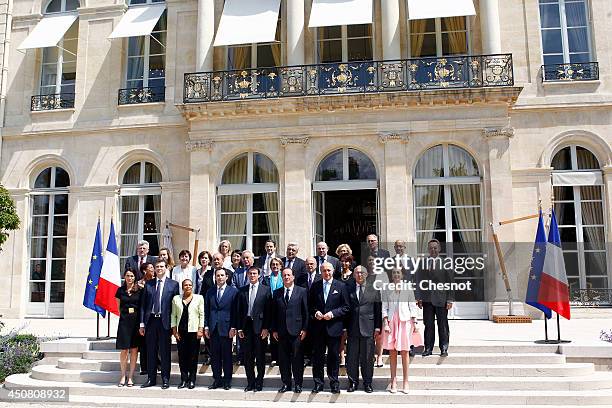 Culture minister Aurelie Filippetti, Economy minister Arnaud Montebourg, Justice minister Christiane Taubira, Education minister Benoit Hamon, Prime...