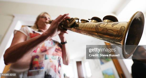 Saxophone player Jane Bunnett and her all-girl Cuban band rehearse for their upcoming tour and appearance at the TD Jazz festival. In Toronto. June...