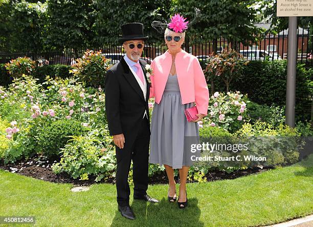 Eddie Jordan and Marie Jordan attend Day 2 of Royal Ascot at Ascot Racecourse on June 18, 2014 in Ascot, England.