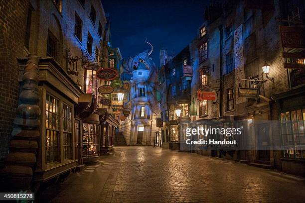 In this handout photo provided by Universal Orlando Resort and taken June 13 today June 18, Universal Orlando announced that The Wizarding World of...