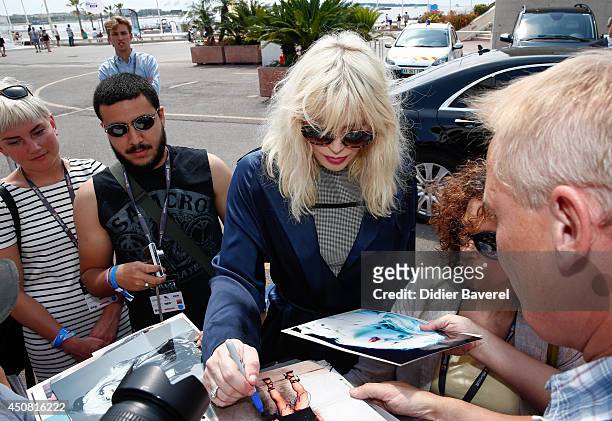 Courtney Love attends the 'Grey Seminar' at the 2014 Cannes Lions on June 18, 2014 in Cannes, France.