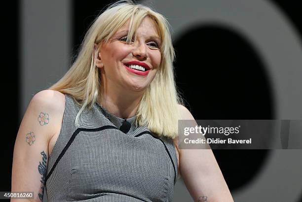 Courtney Love attends the 'Grey Seminar' at the 2014 Cannes Lions on June 18, 2014 in Cannes, France.