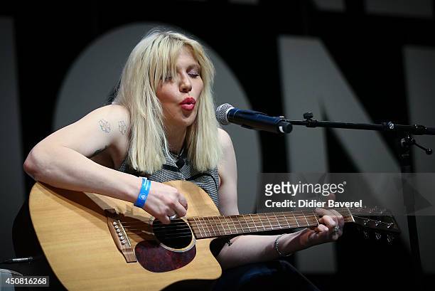 Courtney Love attends the 'Grey Seminar' at the 2014 Cannes Lions on June 18, 2014 in Cannes, France.