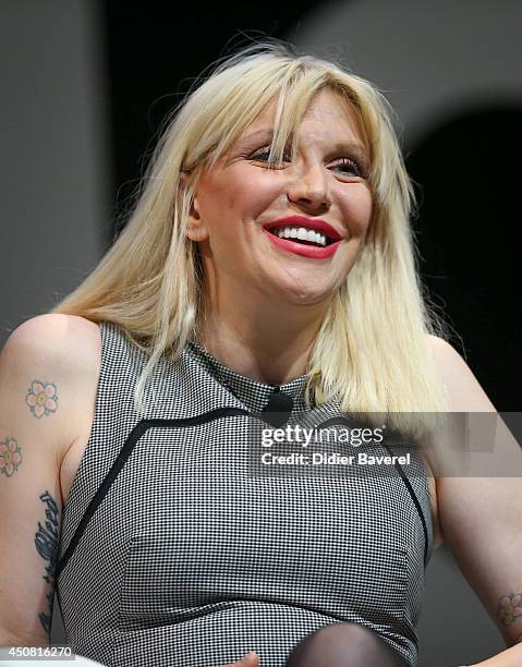 Courtney Love attends the 'Grey Seminar' at the 2014 Cannes Lions on June 18, 2014 in Cannes, France.