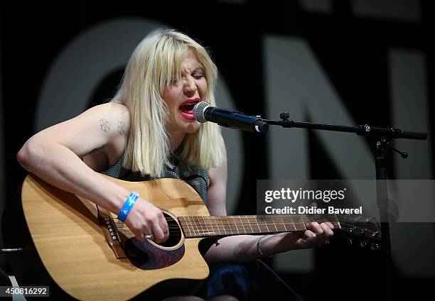 Courtney Love attends the 'Grey Seminar' at the 2014 Cannes Lions on June 18, 2014 in Cannes, France.