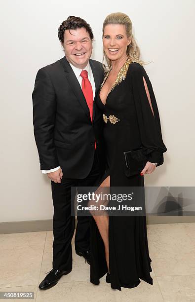 Jamie Foreman with his wife Julie Dennis attend the Amy Winehouse Foundation Ball at the Dorchester Hotel on November 20, 2013 in London, England.