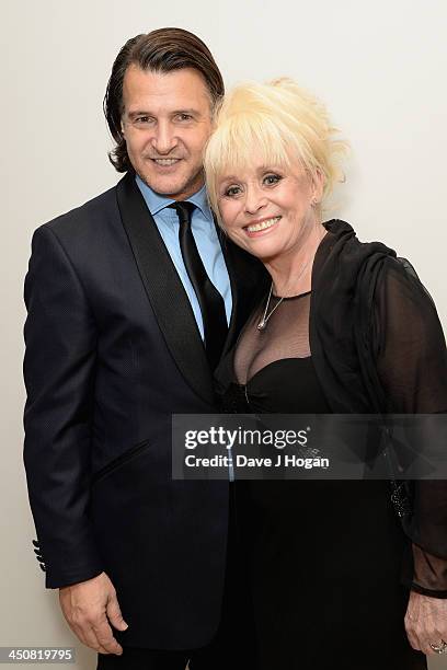 Barbara Windsor with her husband Scott Mitchell attend the Amy Winehouse Foundation Ball at the Dorchester Hotel on November 20, 2013 in London,...