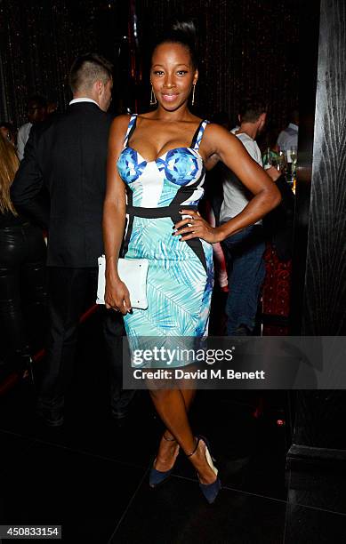 Jamelia attends the official launch of the brand new BEATNIK residency at Wyld, W London - Leicester Square, on June 18, 2014 in London, England.