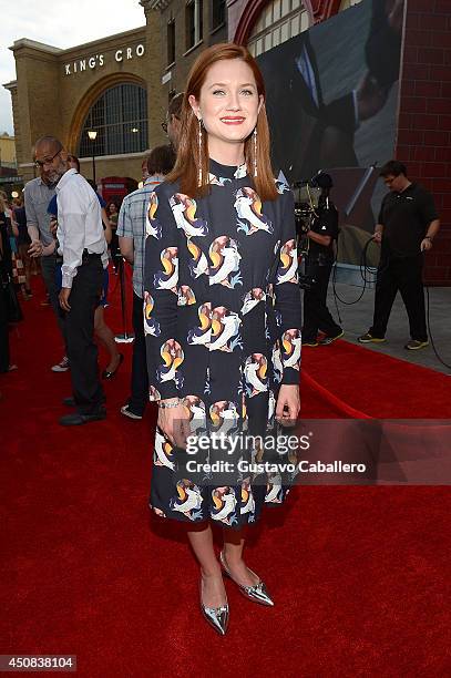 Bonnie Wright attends The Wizarding World of Harry Potter Diagon Alley Grand Opening at Universal Orlando on June 18, 2014 in Orlando, Florida.