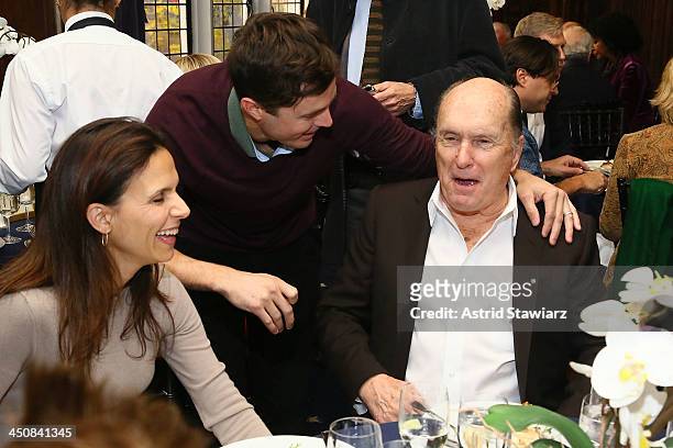 Luciana Pedraza, Casey Affleck and Robert Duvall attend a luncheon celebrating the release of "Out Of The Furnace" at Explorers Club on November 20,...