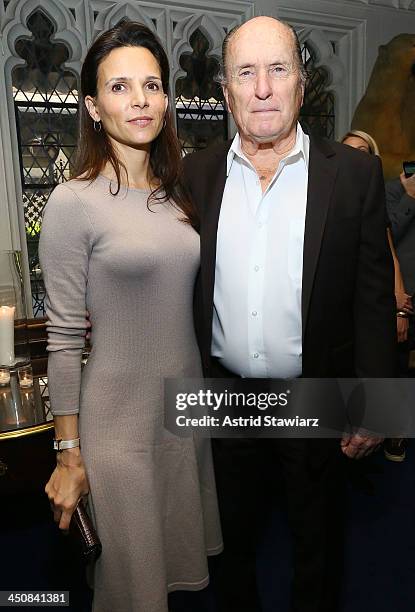 Luciana Pedraza and Robert Duvall attend a luncheon celebrating the release of "Out Of The Furnace" at Explorers Club on November 20, 2013 in New...