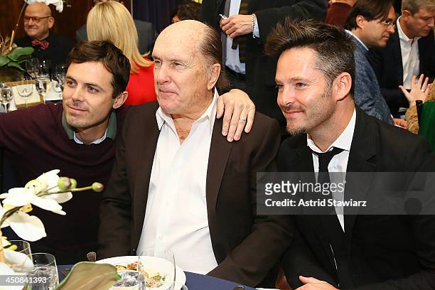 Casey Affleck, Robert Duvall and Scott Cooper attend a luncheon celebrating the release of "Out Of The Furnace" at Explorers Club on November 20,...