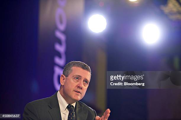 James Bullard, president of the St. Louis Federal Reserve Bank, speaks at the Bloomberg Year Ahead: 2014 conference in Chicago, Illinois, U.S., on...
