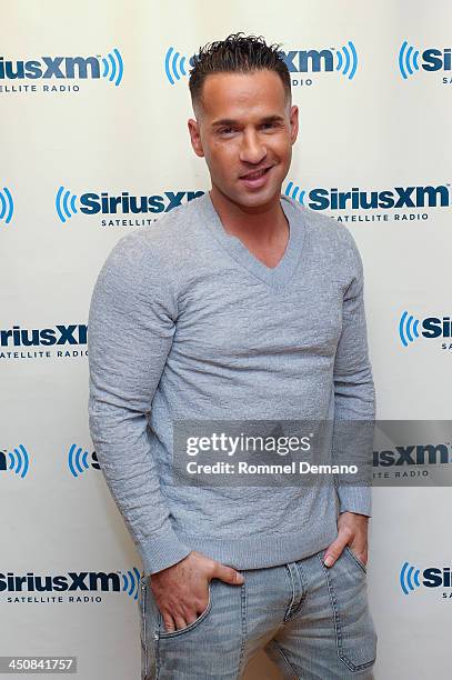 Mike "The Situation" Sorrentino visits SiriusXM Studios on November 20, 2013 in New York City.