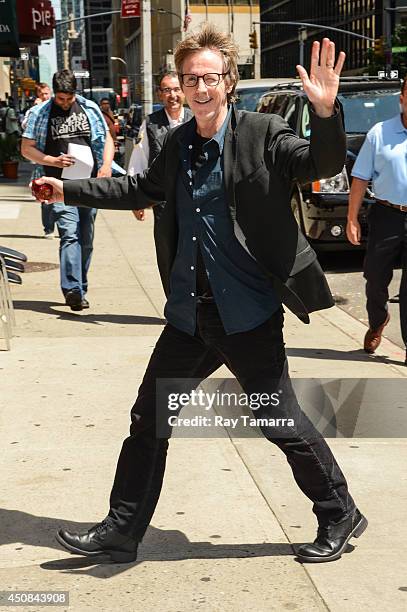 Actor Dana Carvey enters the "Late Show With David Letterman" taping at the Ed Sullivan Theater on June 18, 2014 in New York City.