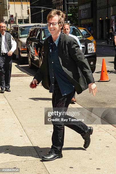 Actor Dana Carvey enters the "Late Show With David Letterman" taping at the Ed Sullivan Theater on June 18, 2014 in New York City.