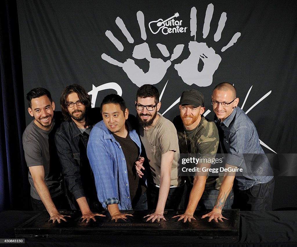 Linkin Park Gets Inducted Into Guitar Center's Historic RockWalk