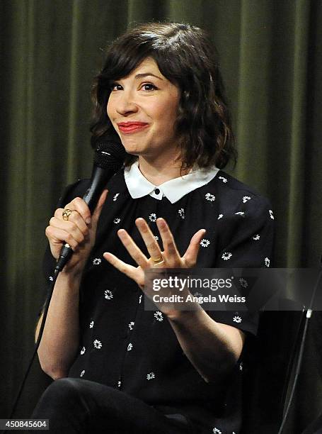 Writer/actor Carrie Brownstein attends Sag Foundation's Conversations with Portlandia's Fred Armisen and Carrie Brownstein held at SAG Foundation...