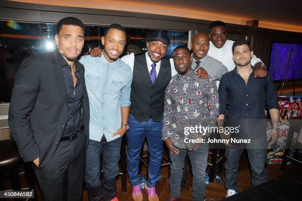 Michael Ealy, Terrence Jenkins, Will Packer, Kevin Hart, Romany Malco, James Lopez and Jerry Ferrara attend A Conversation With The Men Of "Think...