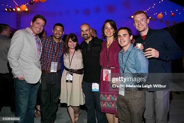 Josh Welsh, President of Film Independent, Evan Ward-Henninger, Kate Walker D'Angelo, Ralph Rivera, Director of Event Operations, Jennifer Murby,...