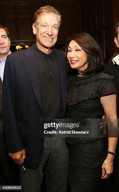 Maury Povich and Connie Chung attend a luncheon celebrating the release of "Out Of The Furnace" at Explorers Club on November 20, 2013 in New York...