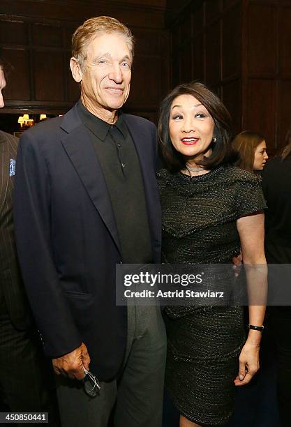 Maury Povich and Connie Chung attend a luncheon celebrating the release of "Out Of The Furnace" at Explorers Club on November 20, 2013 in New York...