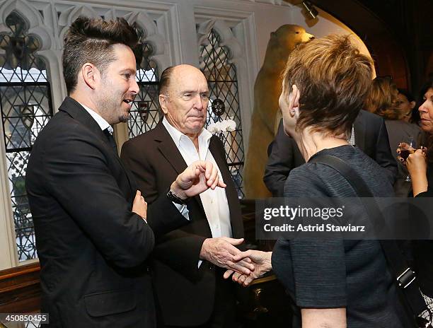 Scott Cooper, Robert Duvall and Naomi Foner attend a luncheon celebrating the release of "Out Of The Furnace" at Explorers Club on November 20, 2013...