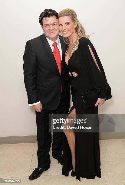 Jamie Foreman with his wife Julie Dennis attend the Amy Winehouse Foundation Ball at the Dorchester Hotel on November 20, 2013 in London, England.