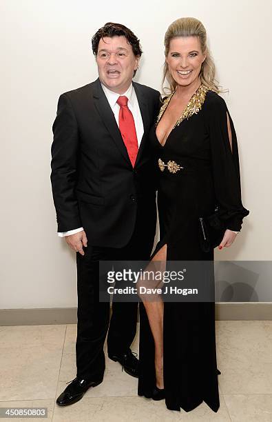 Jamie Foreman with his wife Julie Dennis attend the Amy Winehouse Foundation Ball at the Dorchester Hotel on November 20, 2013 in London, England.