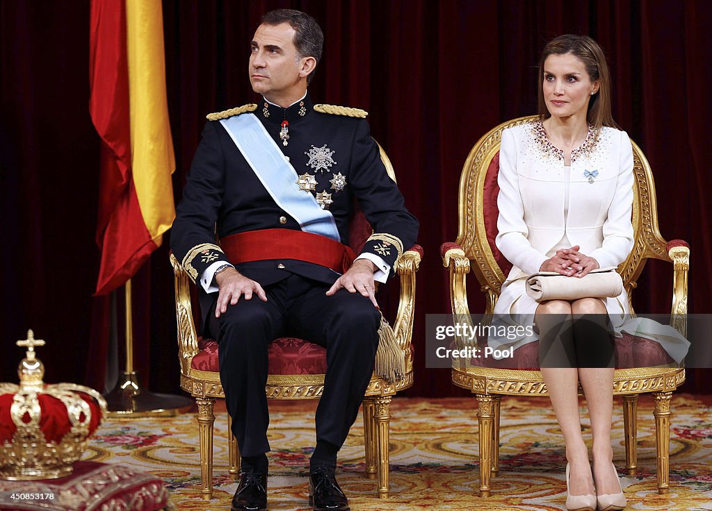 The Coronation Of King Felipe VI And Queen Letizia Of Spain