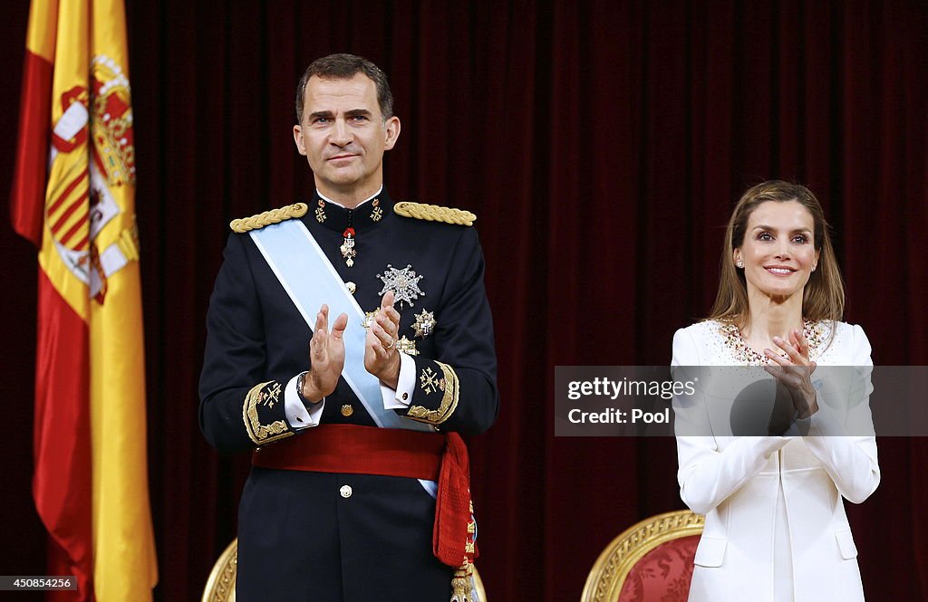The Coronation Of King Felipe VI And Queen Letizia Of Spain