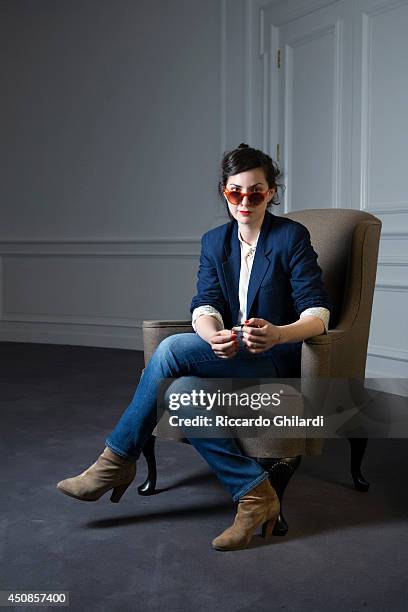 Film director and screenwriter Rebecca Zlotowski is photographed on April 3, 2014 in Rome, Italy.