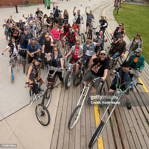The Chopaderos, an international group of chopper bike enthusiasts, meets for a ride. June 11, 2014.