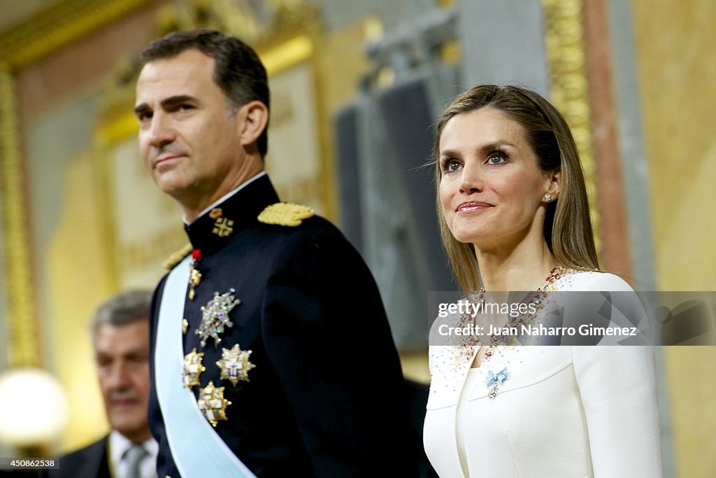The Coronation Of King Felipe VI And Queen Letizia Of Spain