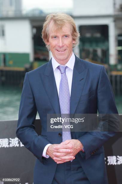 Director Michael Bay arrives at the red carpet of "Transformers - Age of Extinction" worldwide premiere at Hong Kong Cultural Centre on June 19, 2014...