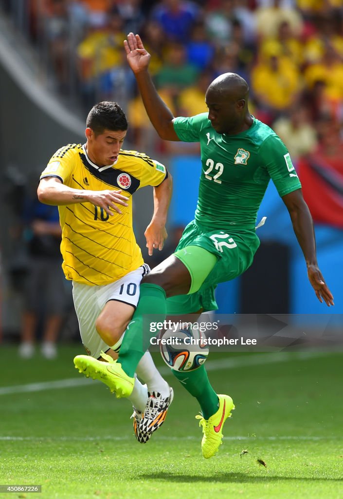 Colombia v Cote D'Ivoire: Group C - 2014 FIFA World Cup Brazil