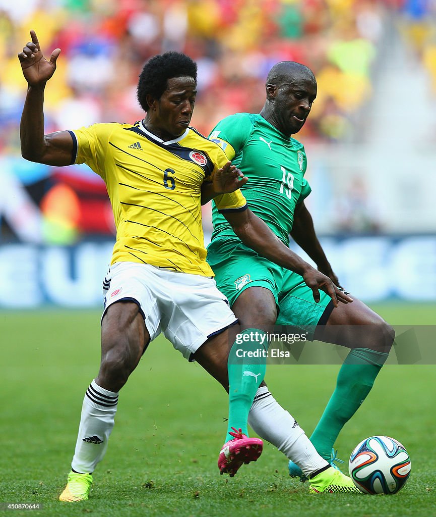 Colombia v Cote D'Ivoire: Group C - 2014 FIFA World Cup Brazil