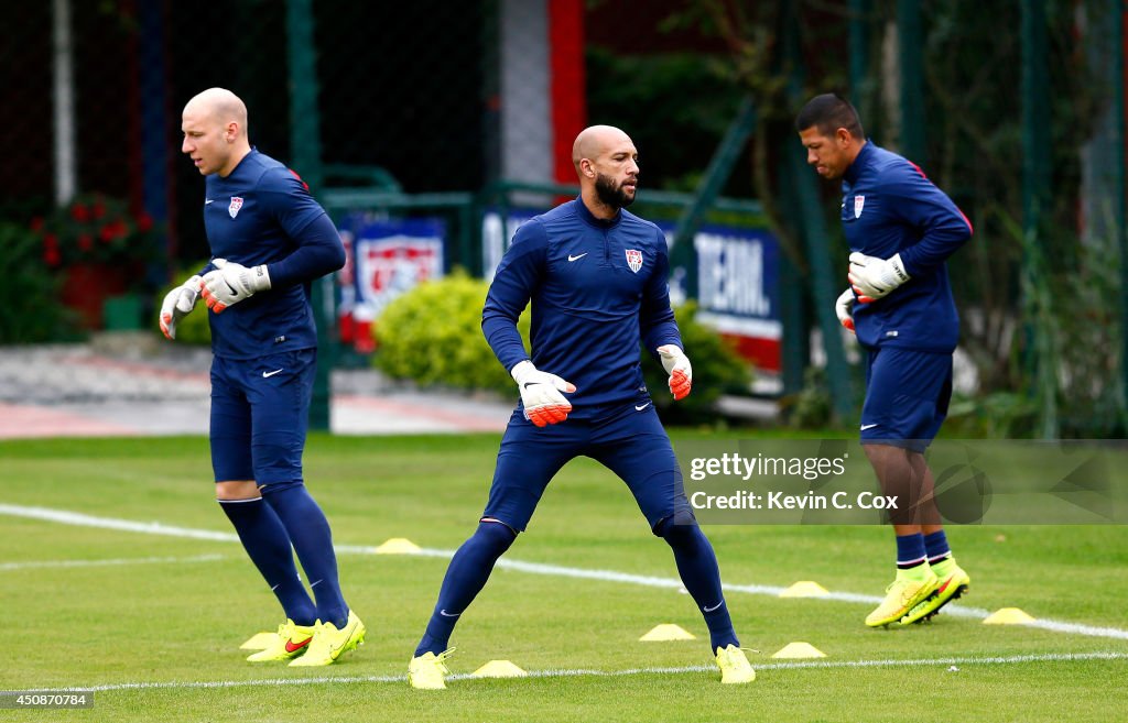 USA Training & Press Conference - 2014 FIFA World Cup