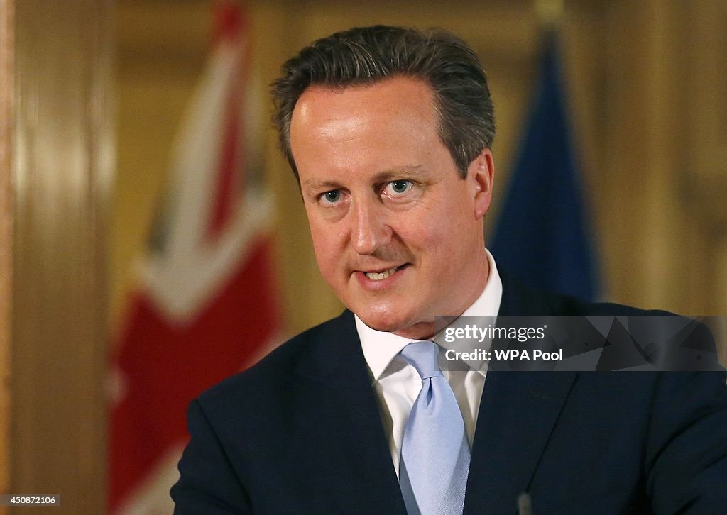 PM David Cameron Meets NATO Secretary General