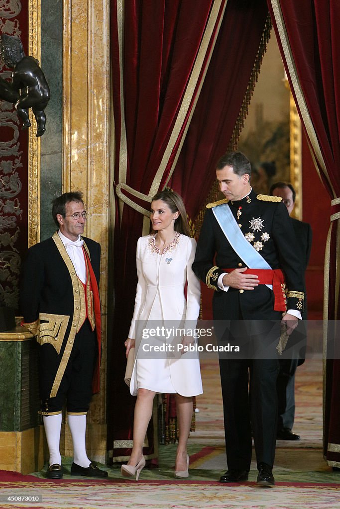 The Coronation Of King Felipe VI And Queen Letizia Of Spain