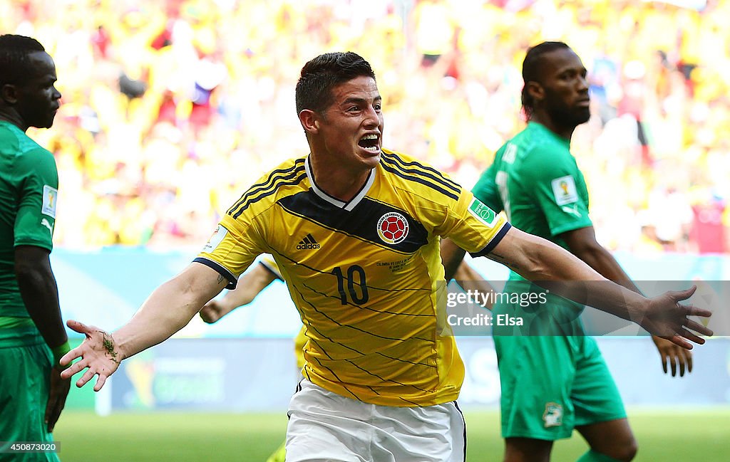 Colombia v Cote D'Ivoire: Group C - 2014 FIFA World Cup Brazil