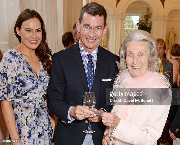 Lady Sophie Windsor, Chip Bergh, President and CEO of Levi Strauss & Co, and Princess George Galitzine attend the drinks reception hosted by Dockers,...