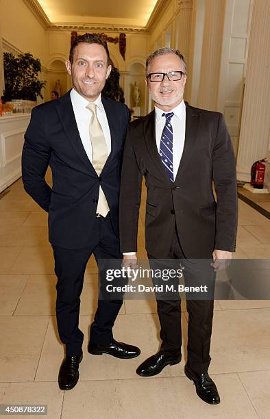 Jonathan Zlotolow and Jacques Azagury attend the drinks reception hosted by Dockers, the San Francisco based apparel brand, at Kensington Palace on...