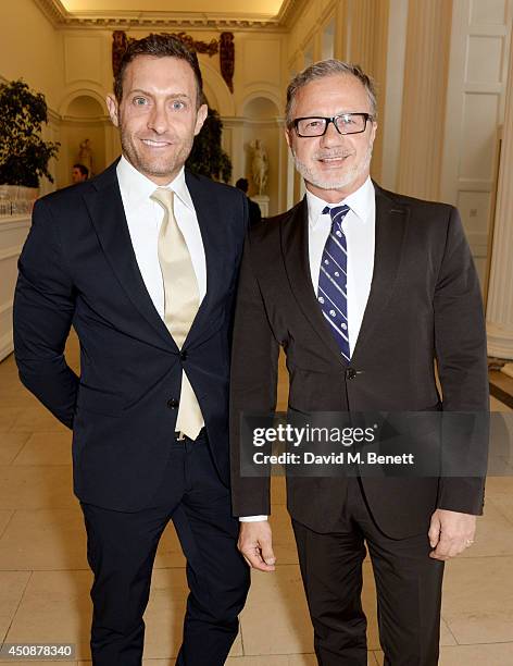 Jonathan Zlotolow and Jacques Azagury attend the drinks reception hosted by Dockers, the San Francisco based apparel brand, at Kensington Palace on...