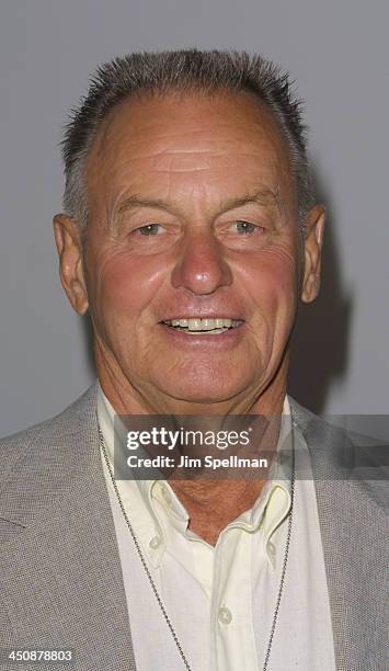 Rudy Boesch during USA Network's Opening Night Premiere at the 2001 US Open at Arthur Ashe Stadium in Flushing Meadows, New York, United States.