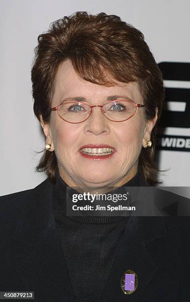 Billie Jean King during 22nd Annual Salute To Women In Sports Gala at Waldorf Astoria Hotel in New York City, New York, United States.