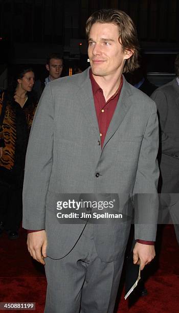 Ethan Hawke during The Lord Of The Rings - The Fellowship Of The Ring - New York Premiere at The Ziegfeld Theater in New York City, New York, United...