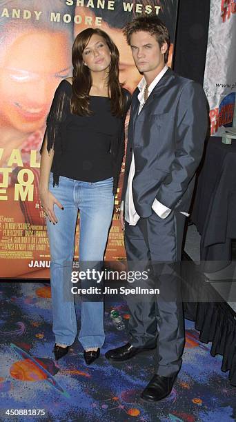 Mandy Moore & Shane West during Mandy Moore & Shane West Attend A Special Screening Of Their Movie A Walk To Remember At Planet Hollywood at Planet...