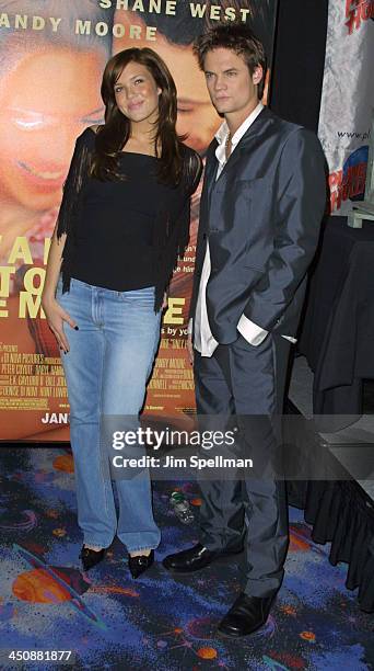 Mandy Moore & Shane West during Mandy Moore & Shane West Attend A Special Screening Of Their Movie A Walk To Remember At Planet Hollywood at Planet...